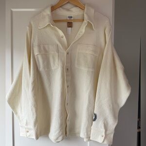 PINK Victoria's Secret Cream Button-Front Top